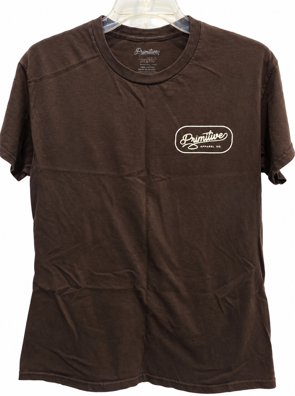 Primitive Apparel Co Logo Graphic T-Shirt Mens Medium Brown Skate Streetwear